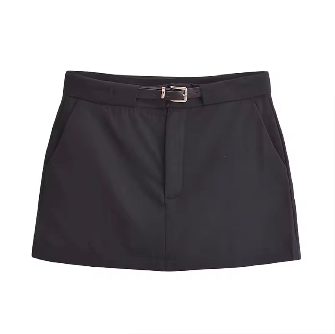 Black belt skirt