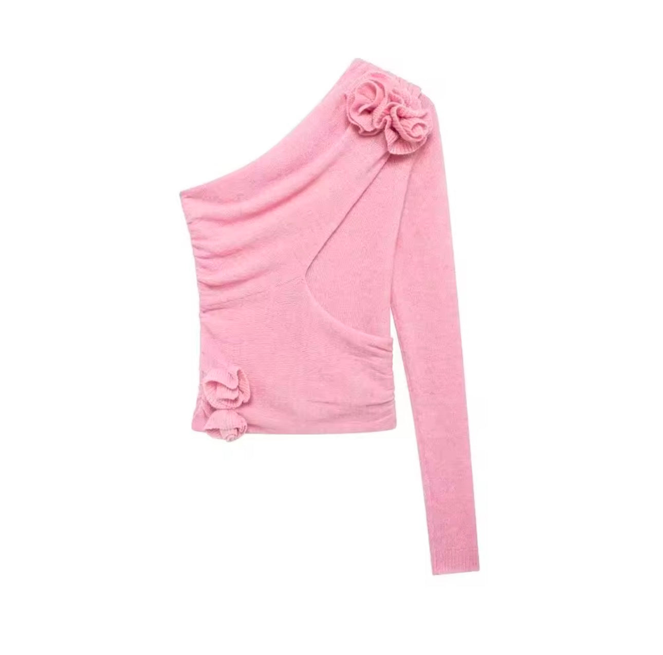 Pink knit top