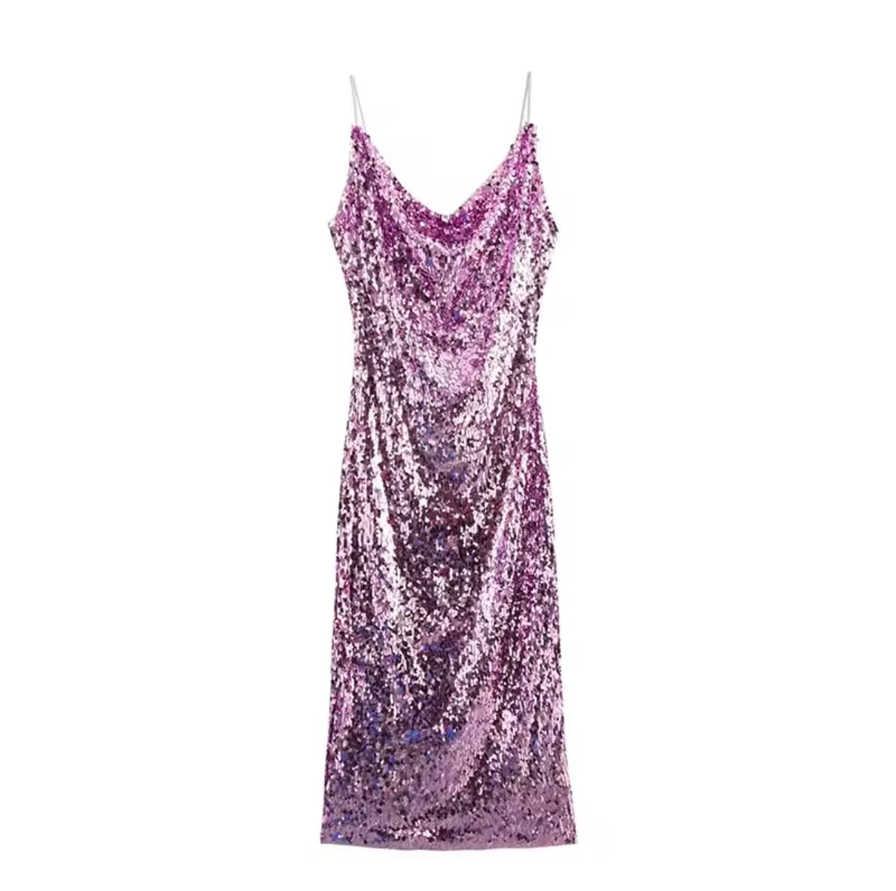 Pink shimmer dress
